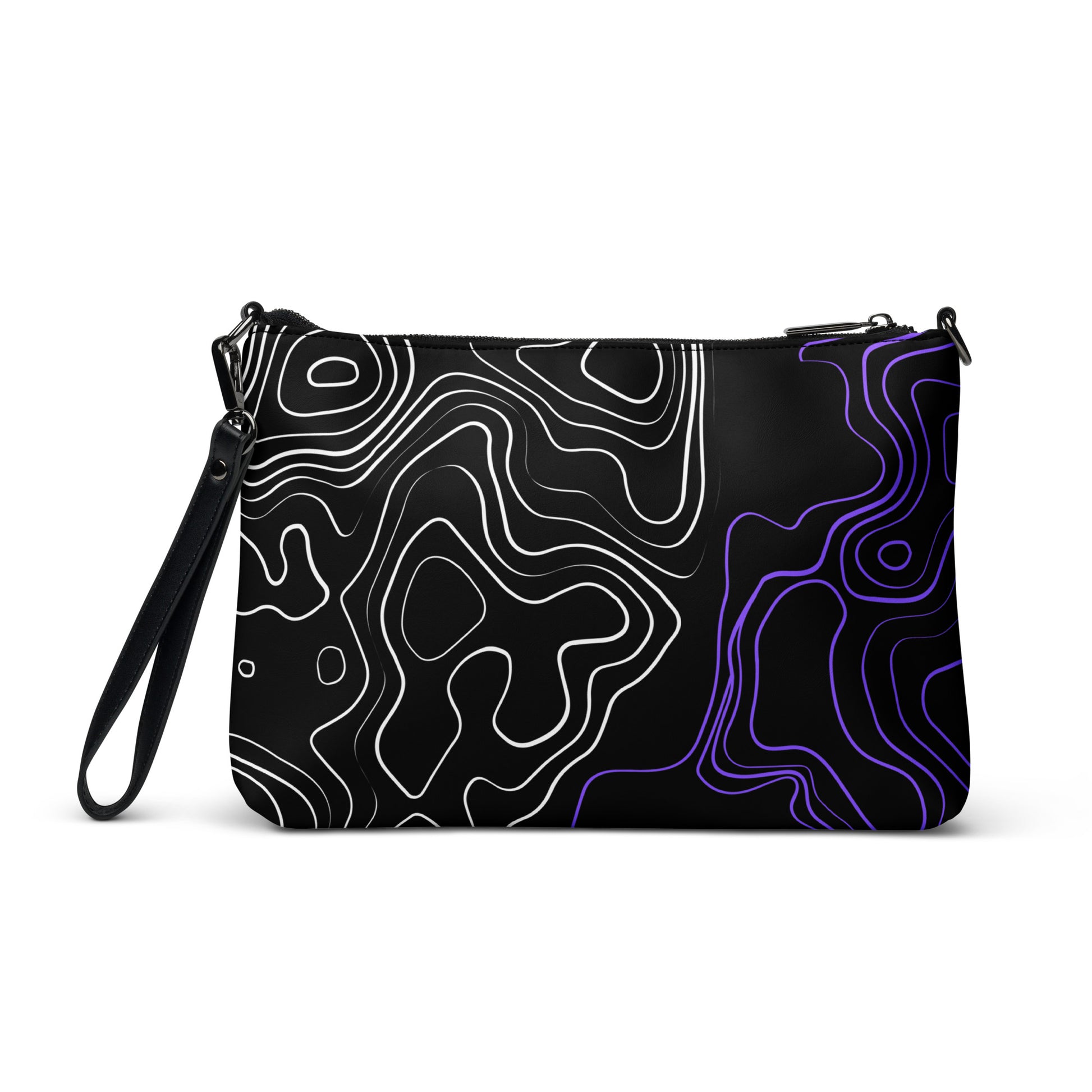 Liquefied Waves Leather Crossbody Bag - FLAKOUT