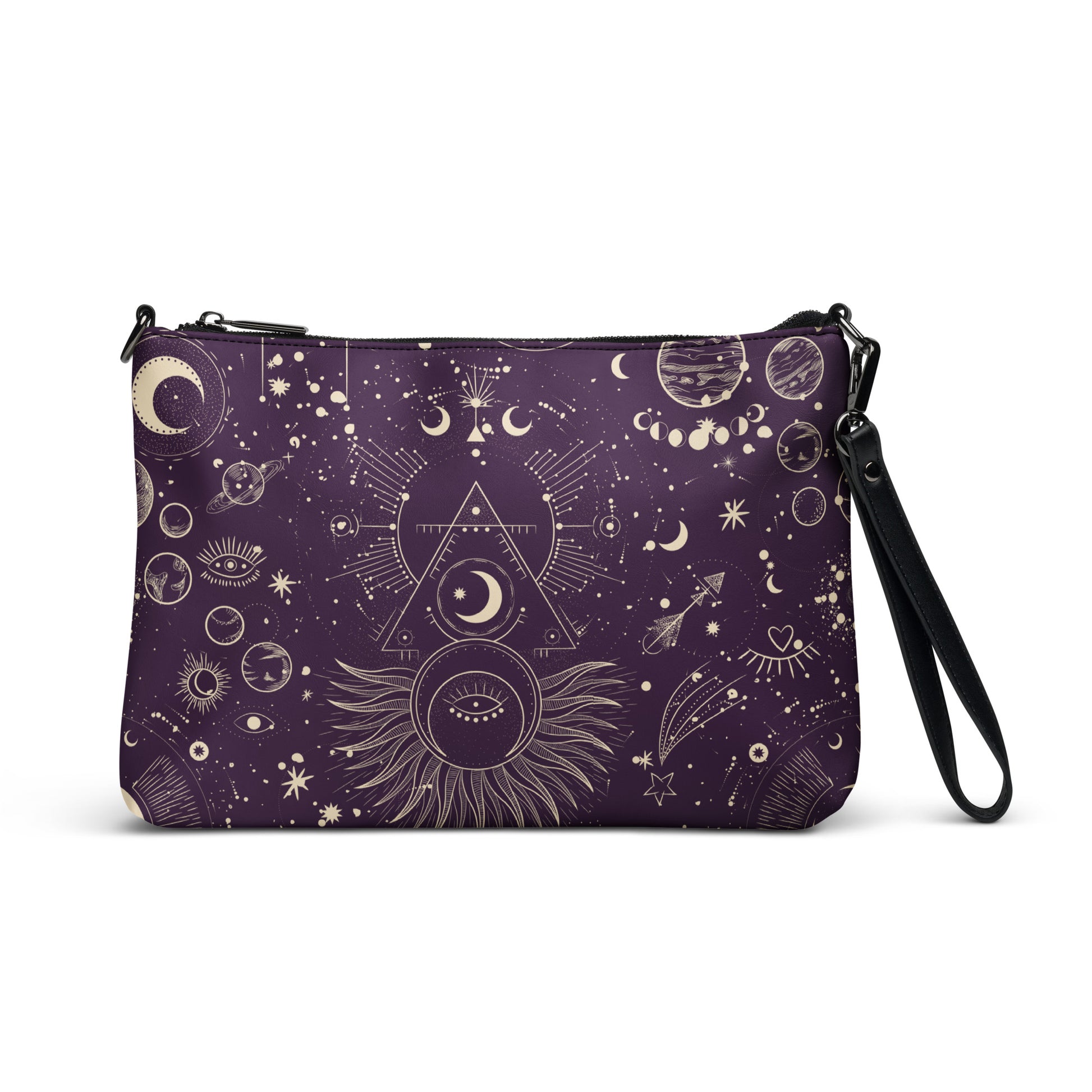 Cosmic Constellations Leather Crossbody Bag - FLAKOUT