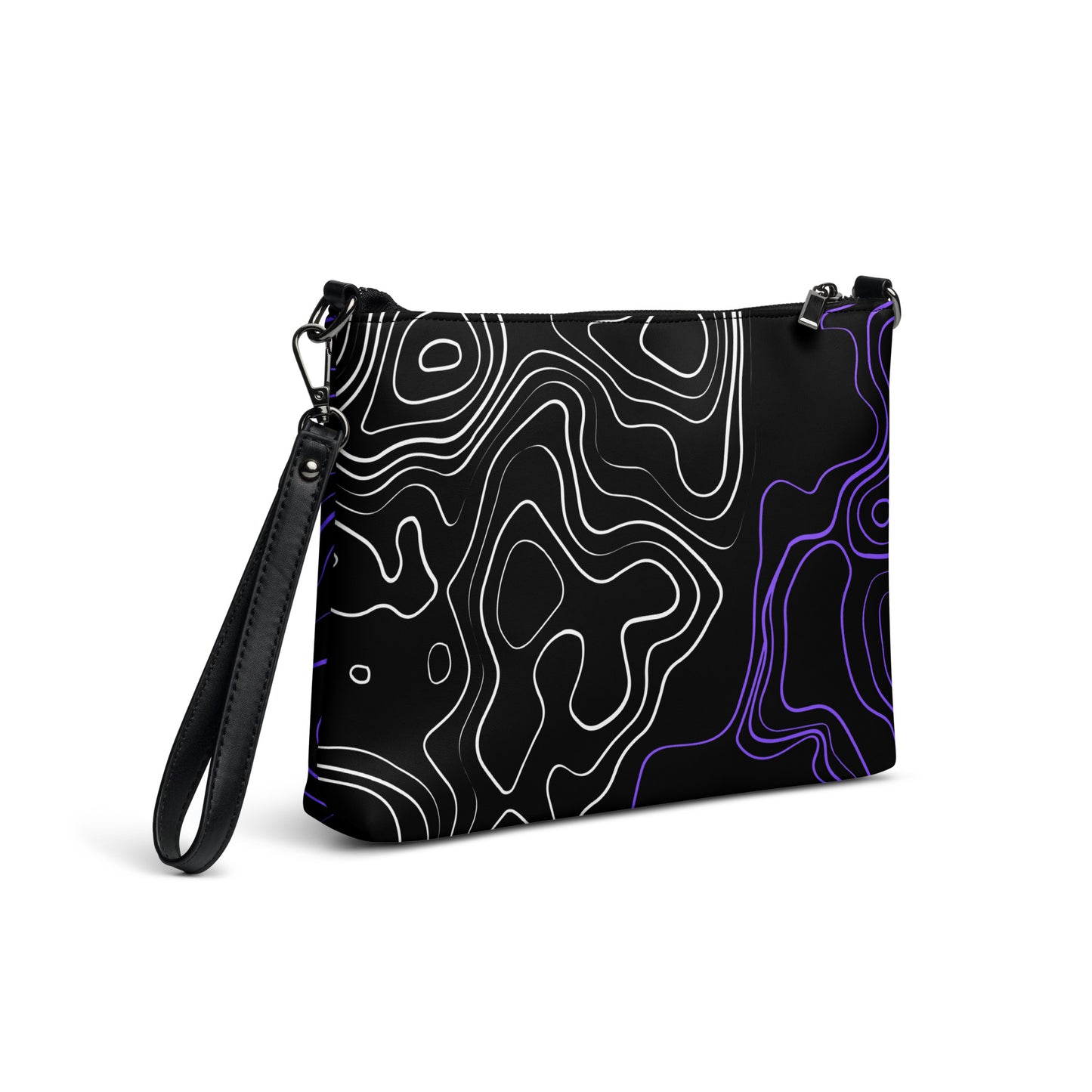 Liquefied Waves Leather Crossbody Bag - FLAKOUT