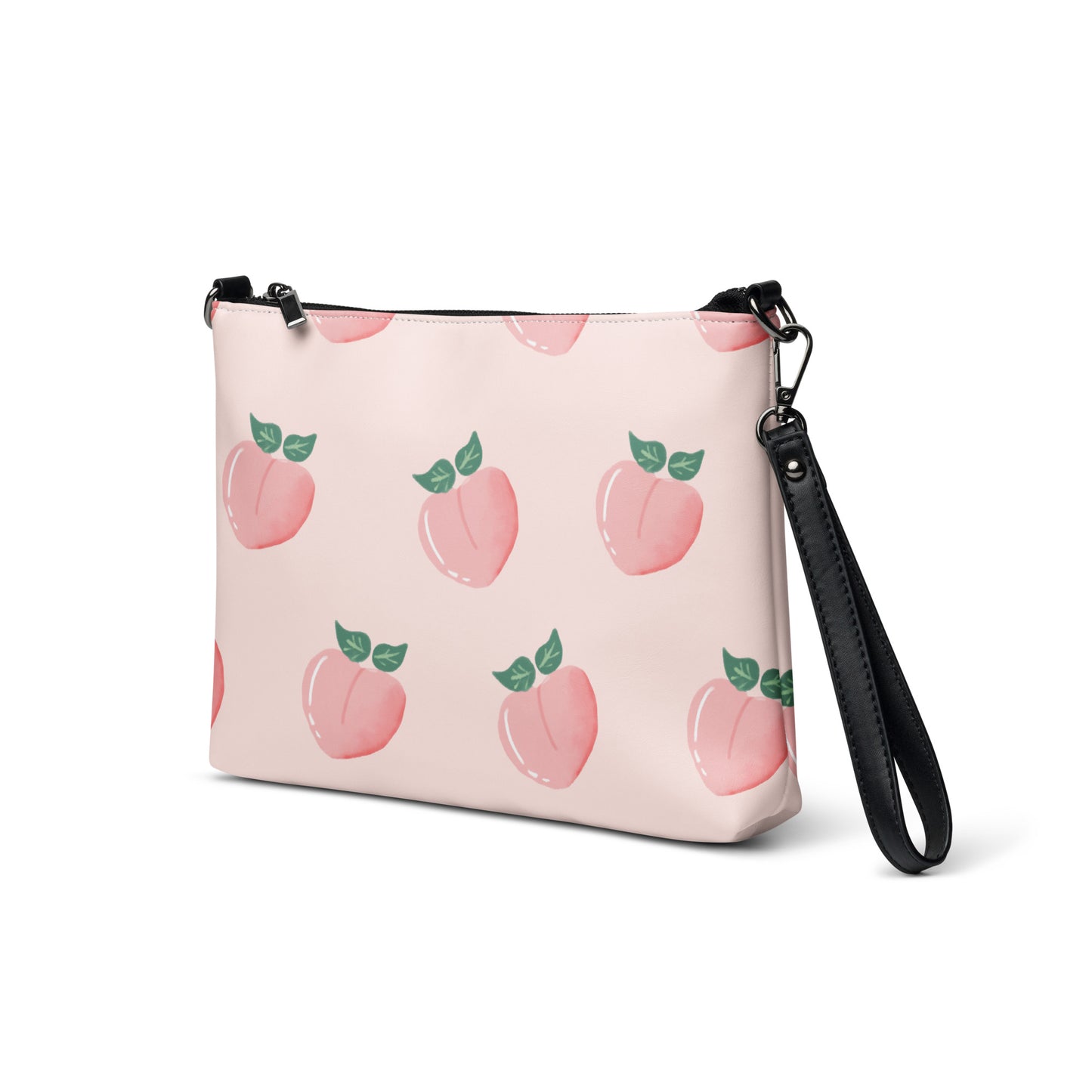 Peach Nectar Leather Crossbody Bag - FLAKOUT