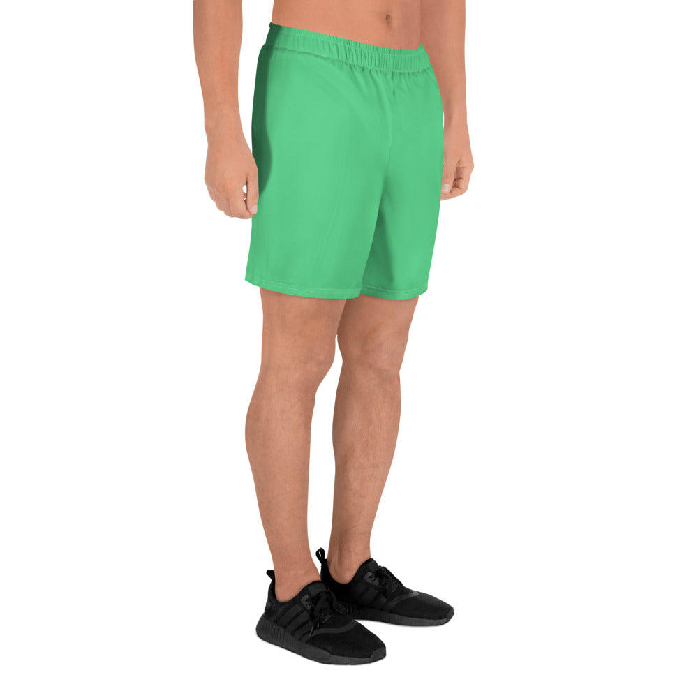 Serene Seagrass Men's Recycled Athletic Shorts - FLAKOUT