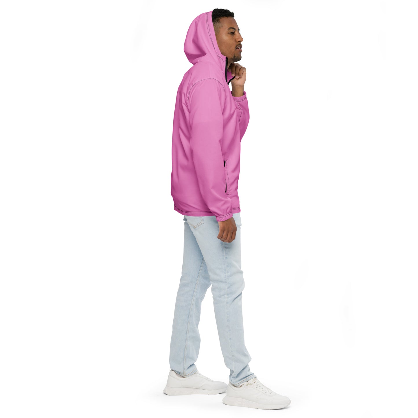 Lavender Rose Waterproof Windbreaker - FLAKOUT