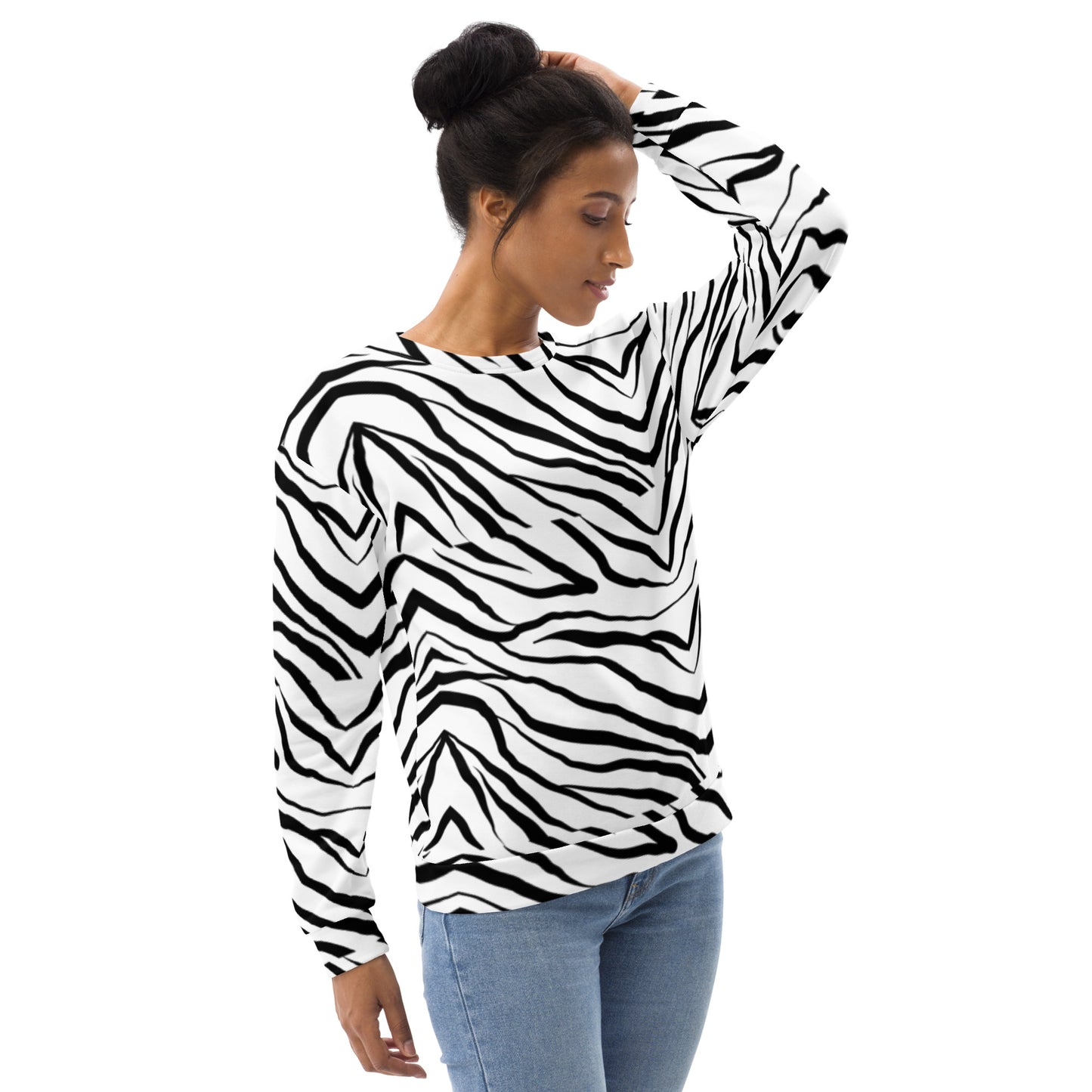 Striped Zebra Vibrance Sweatshirt - FLAKOUT