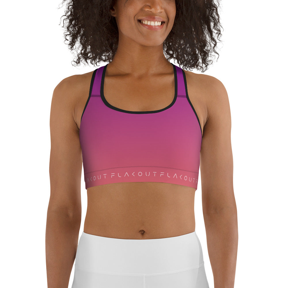 Berry Sunset Women's Sports Performance Bra - FLAKOUT