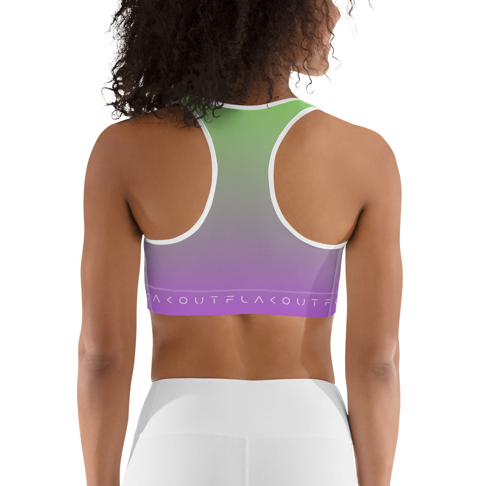 Lime Zest Women's Sports Performance Bra - FLAKOUT