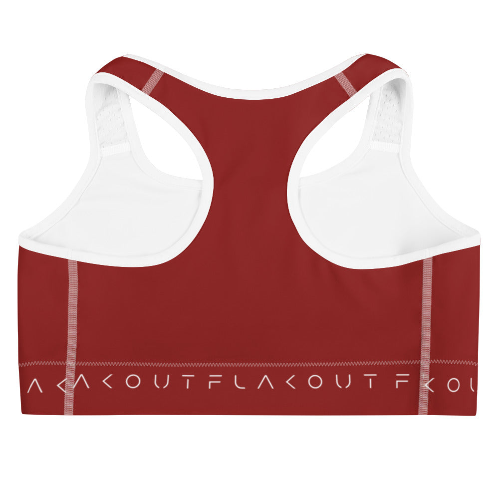 Cherry Inferno Women's Sports Performance Bra - FLAKOUT