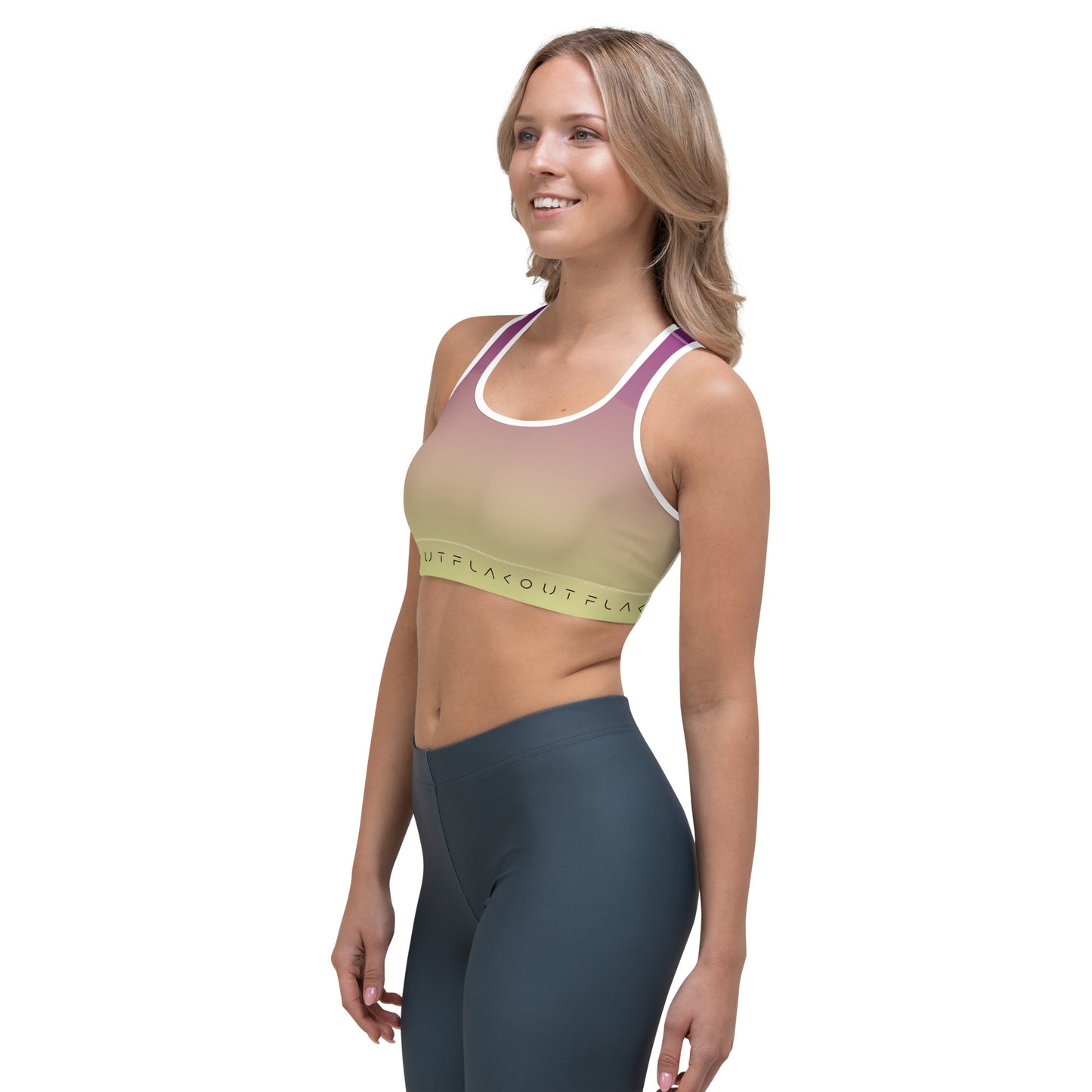 Midnight Symphony Women's Sports Performance Bra - FLAKOUT