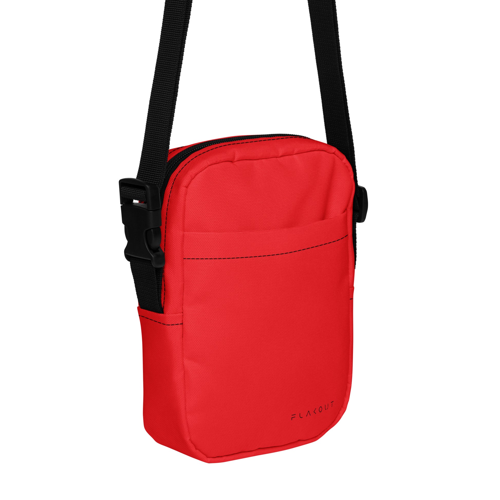 Unisex Water-resistant Crossbody Bag - Red - FLAKOUT