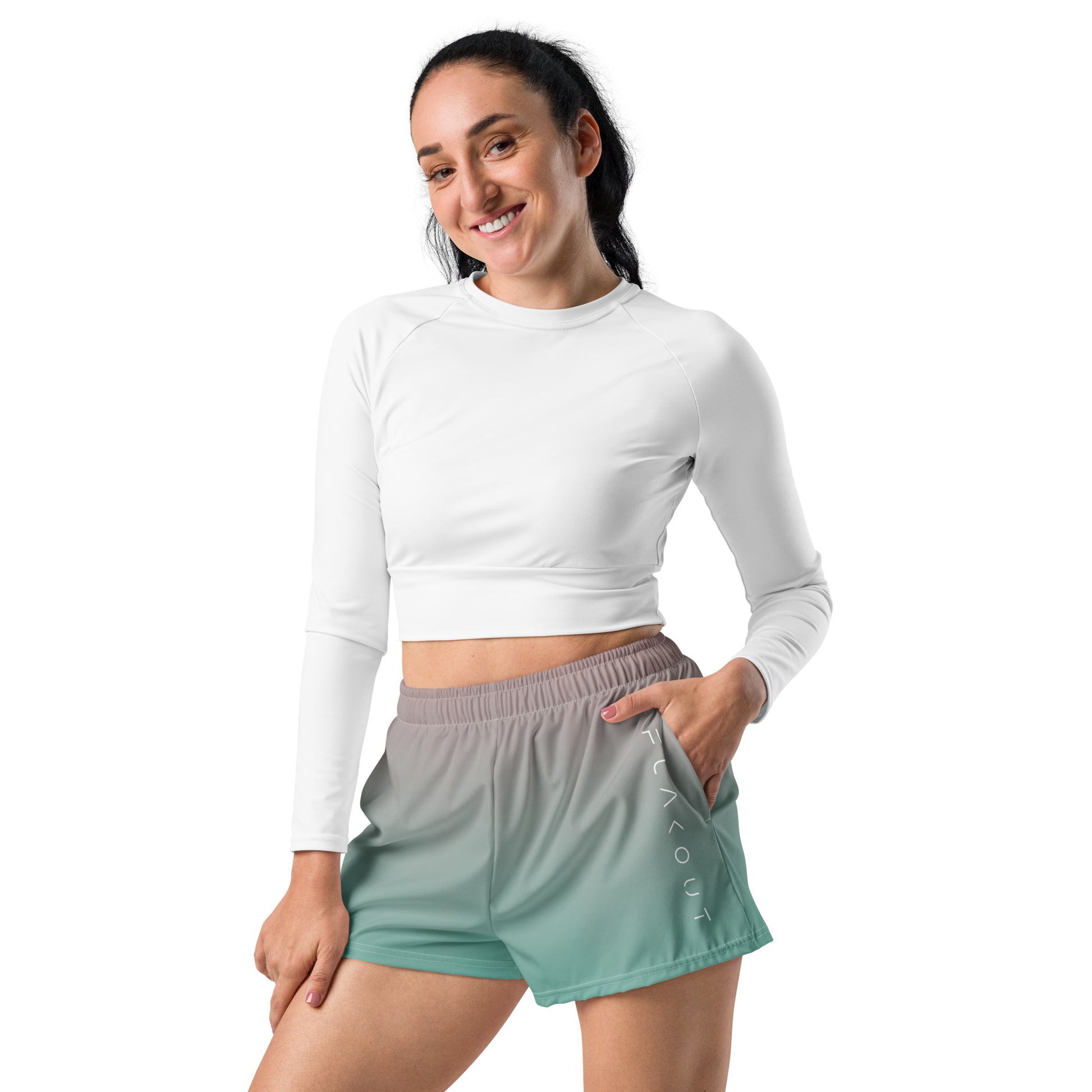 Misty Rosewater Women’s Recycled Shorts - FLAKOUT