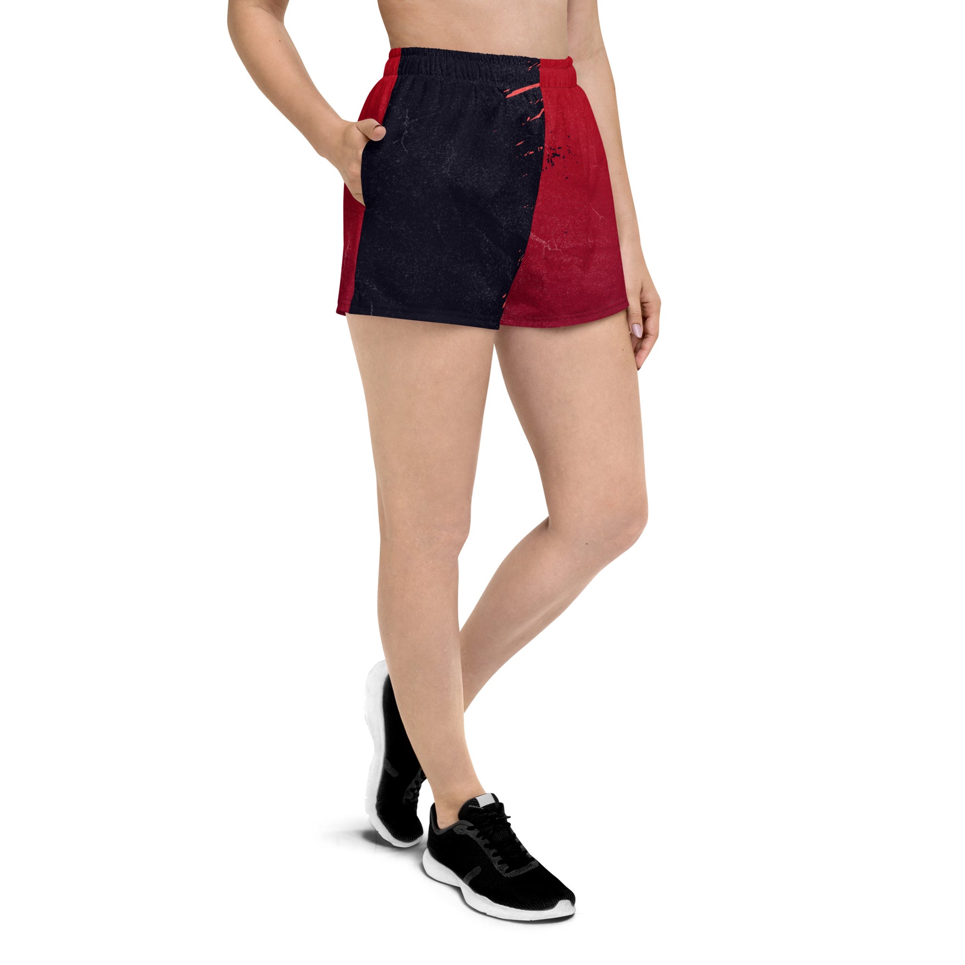 Athletic Shorts Red Black Crush - FLAKOUT