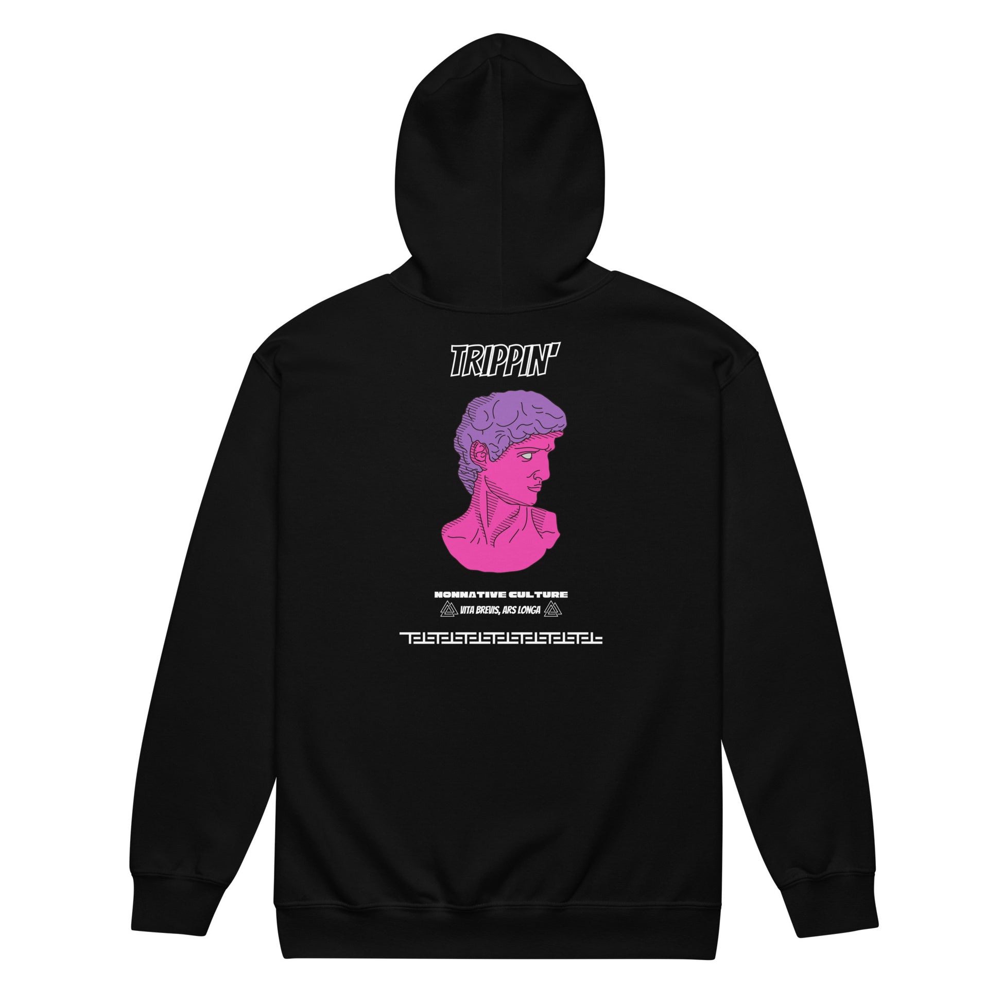 Nonnotine Dreamscape Trippin Heavy Harmony Fusion Zip Hoodie - Black - FLAKOUT