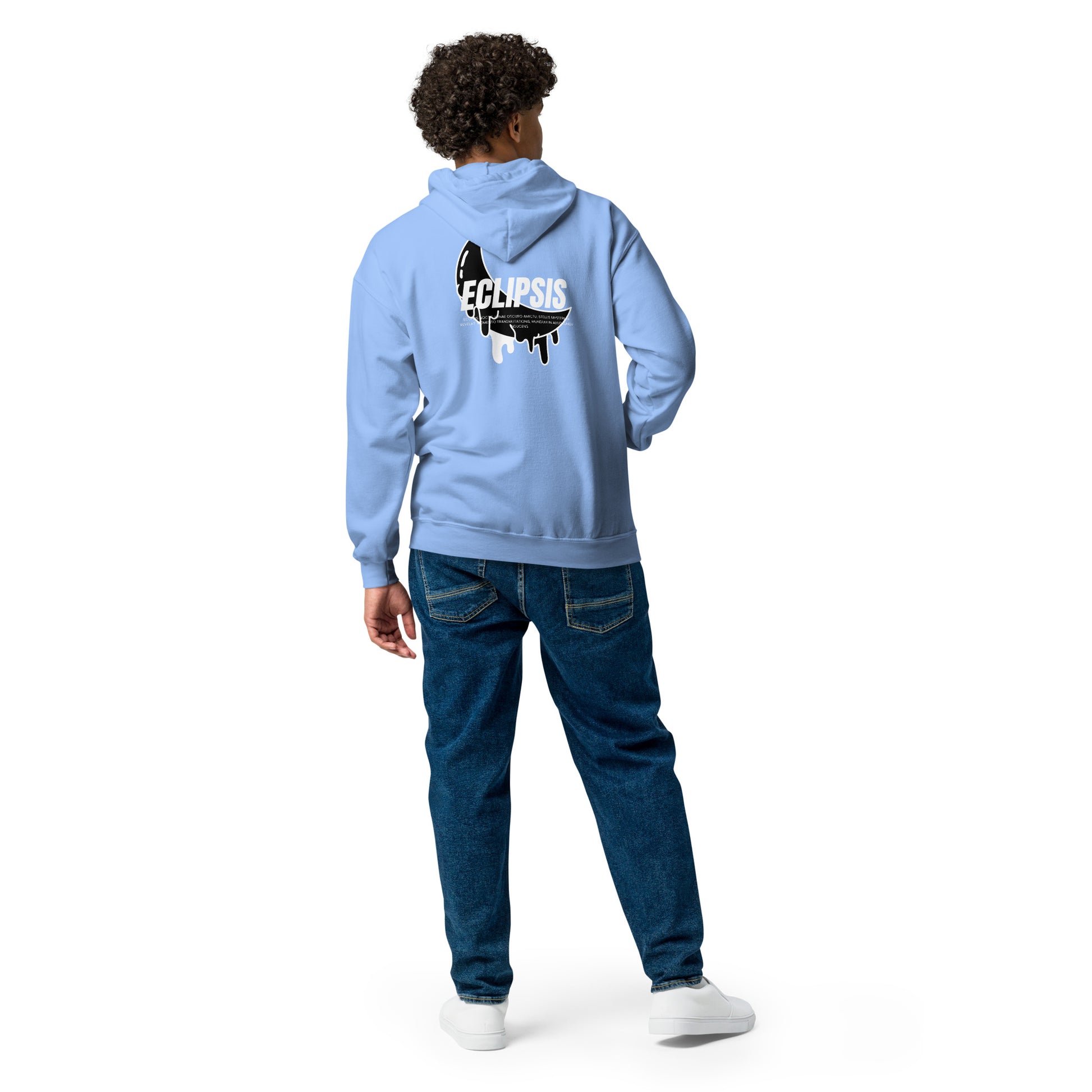 Lunar Eclipsis Heavy Harmony Fusion Zip Hoodie - Carolina Blue - FLAKOUT