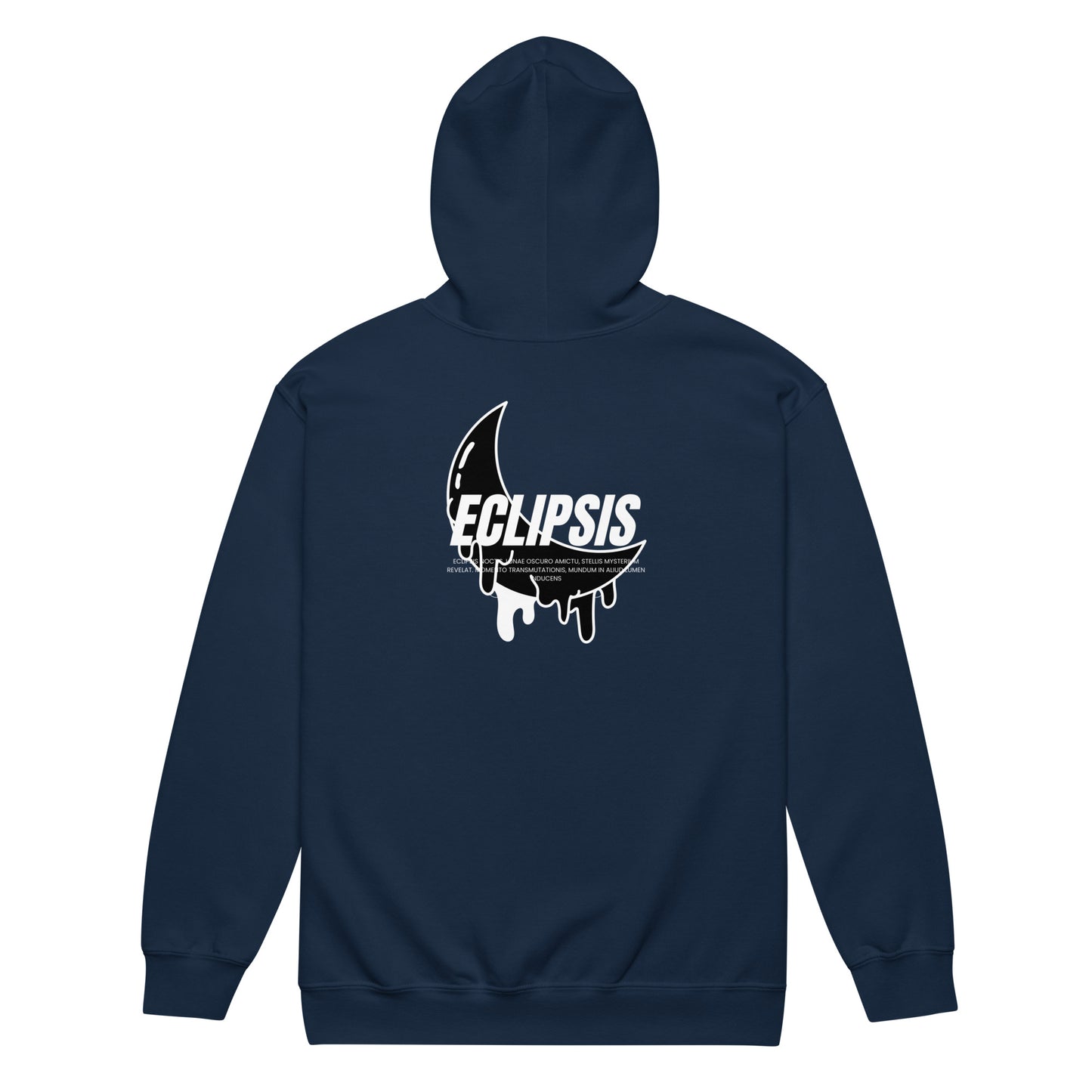 Lunar Eclipsis Heavy Harmony Fusion Zip Hoodie - Navy - FLAKOUT