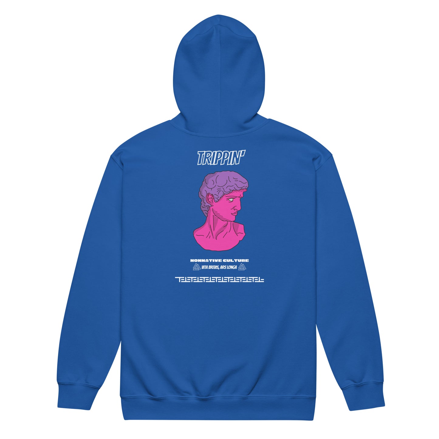 Nonnotine Dreamscape Trippin Heavy Harmony Fusion Zip Hoodie - Royal - FLAKOUT