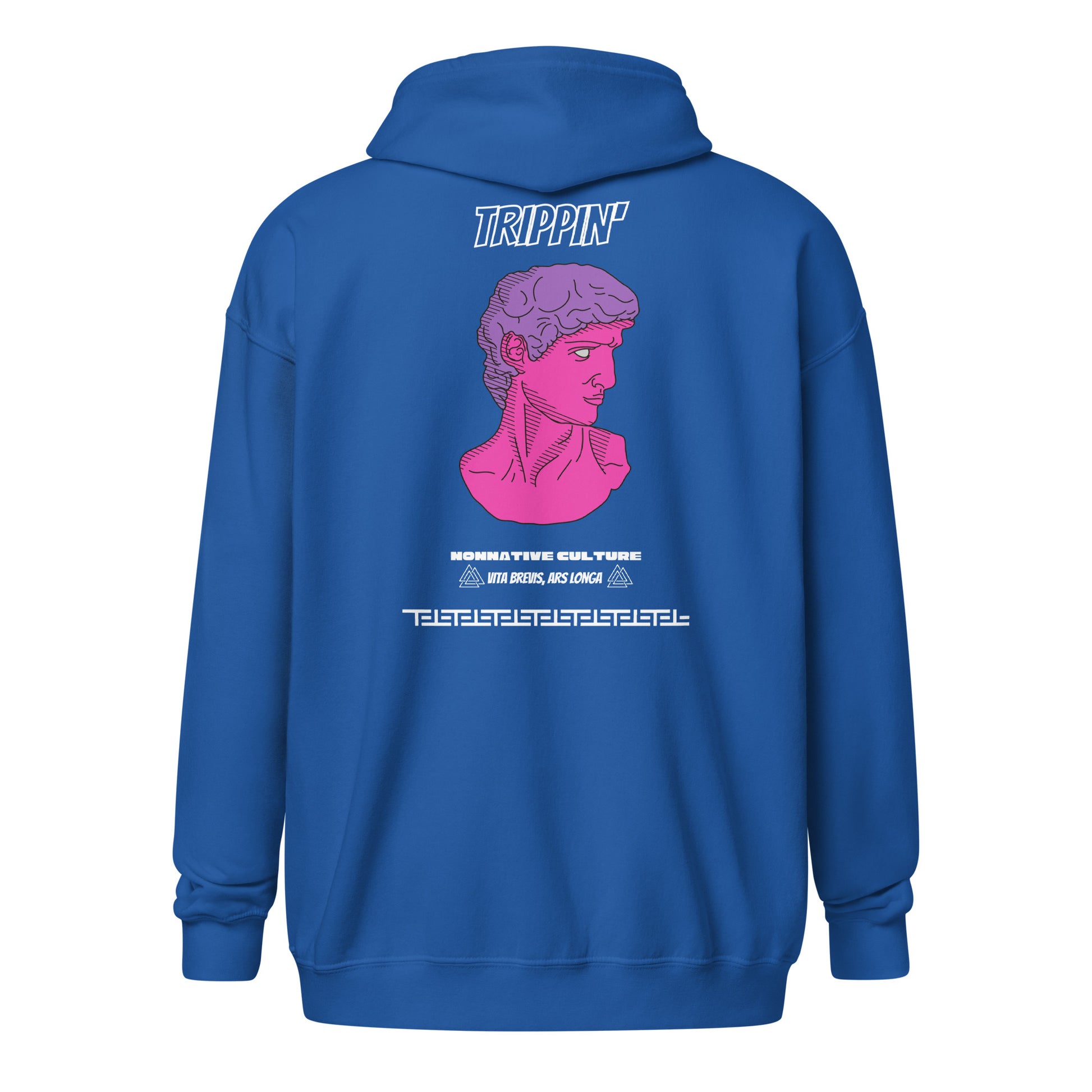 Nonnotine Dreamscape Trippin Heavy Harmony Fusion Zip Hoodie - Royal - FLAKOUT