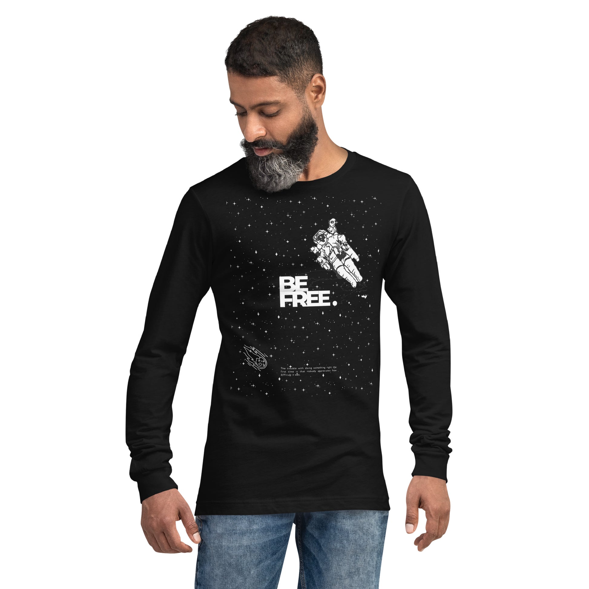 Be Free On Outer Orbit Long Sleeve Tee - FLAKOUT