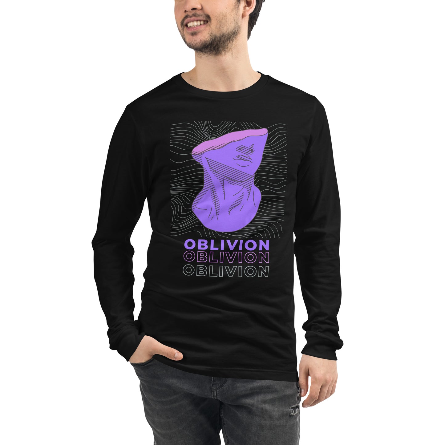 Violet Veil Of Oblivion Long Sleeve Tee - FLAKOUT