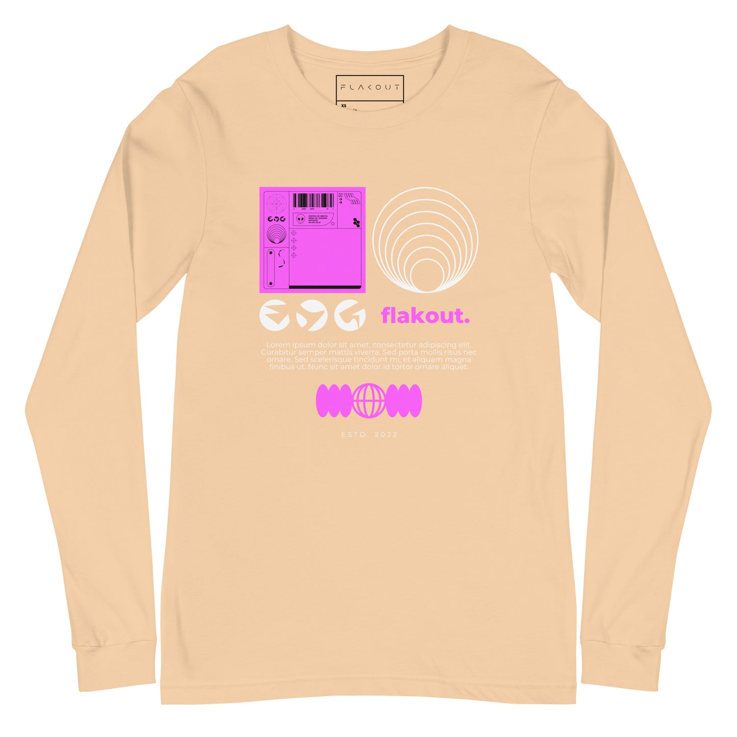 Long Sleeve Tee flakout. - FLAKOUT