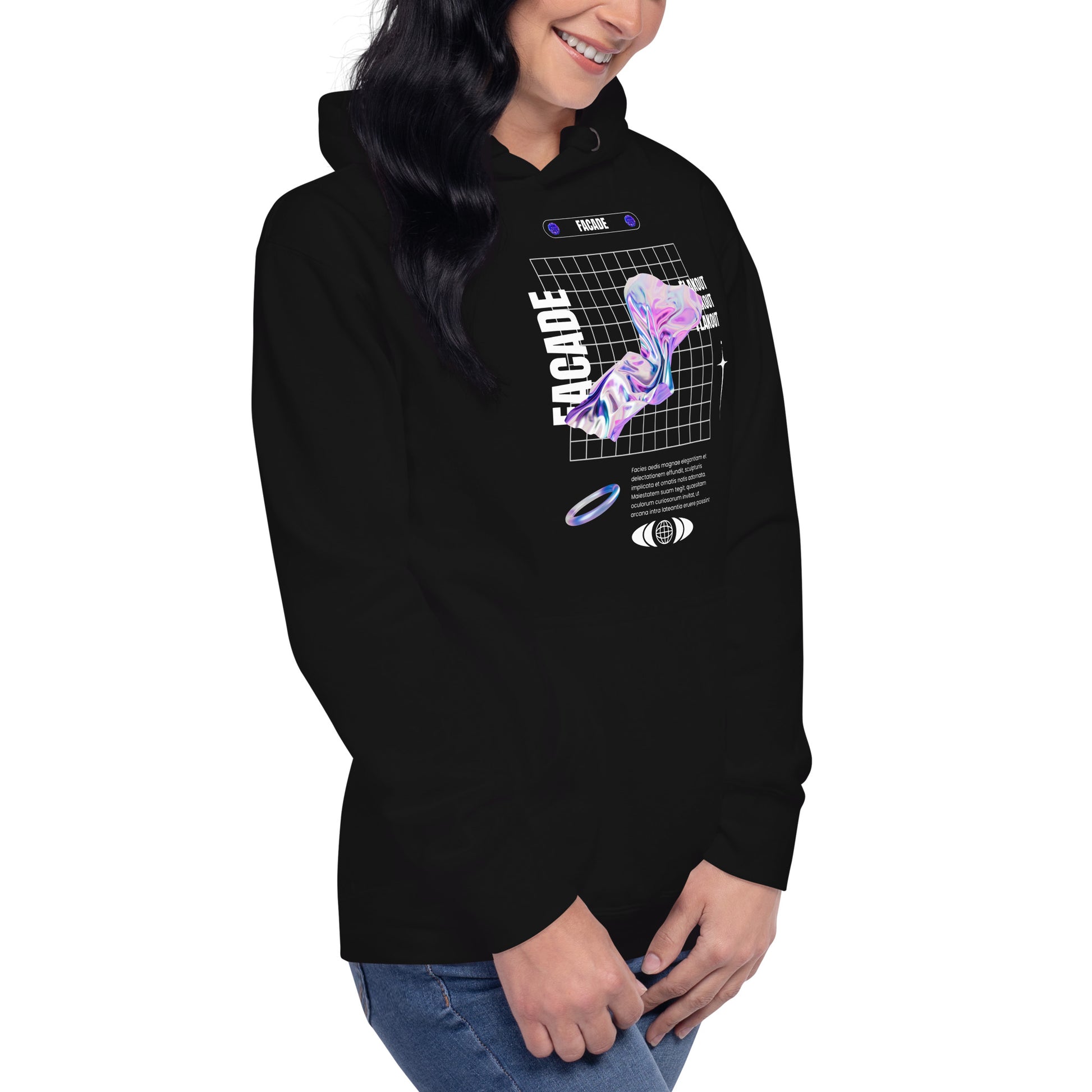 Facade Unisex Hoodie - FLAKOUT