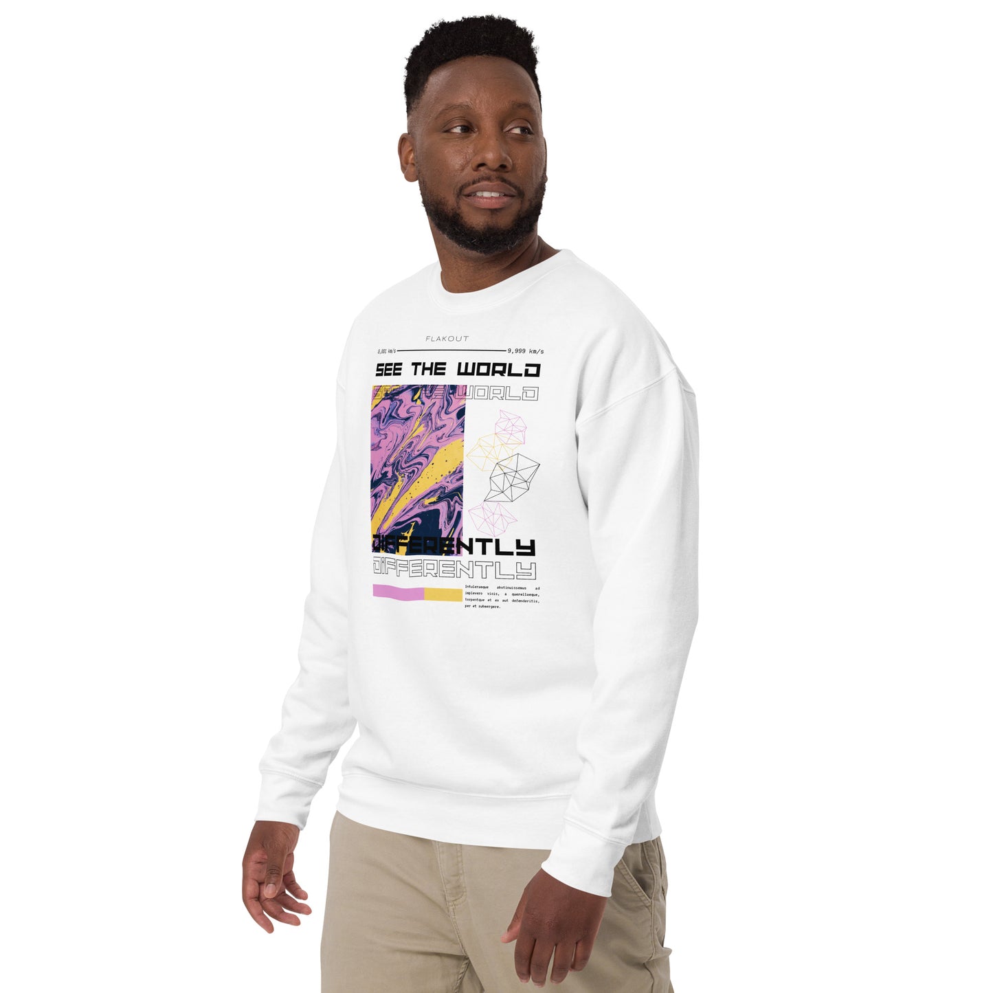 Divergent Horizon See The World Differently Sweatshirt - FLAKOUT