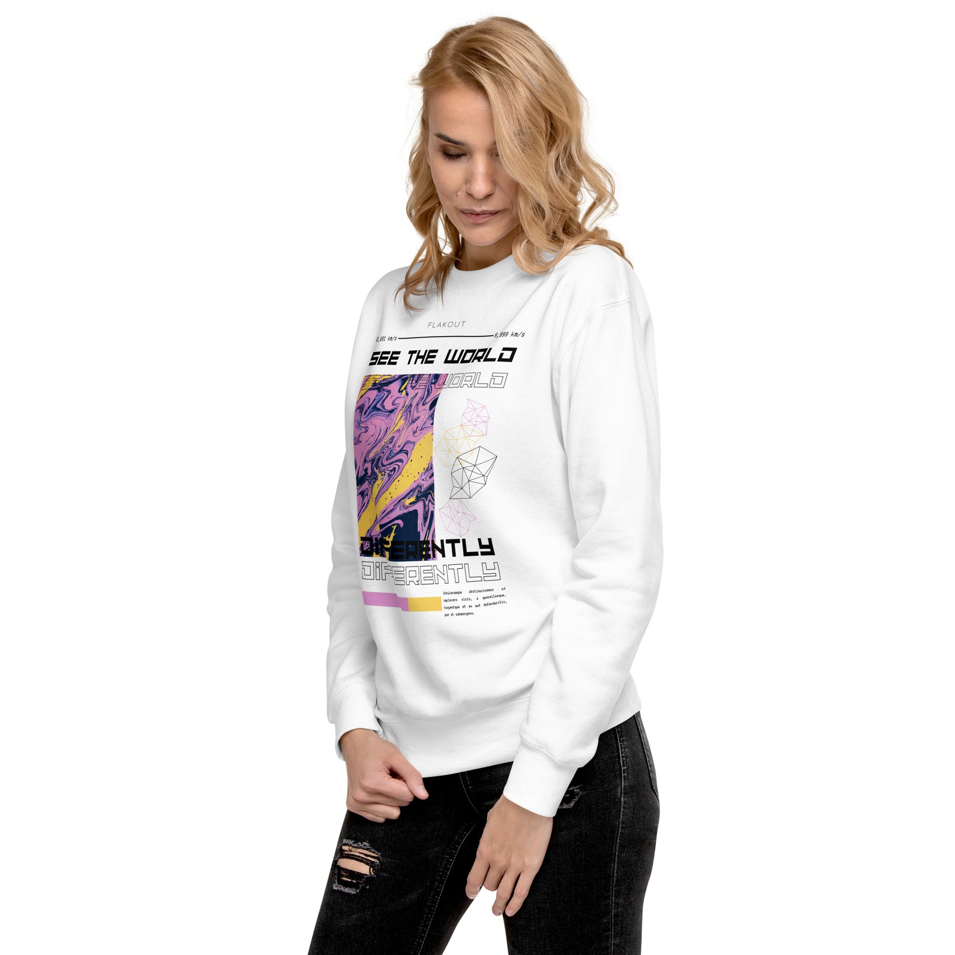 Divergent Horizon See The World Differently Sweatshirt - FLAKOUT