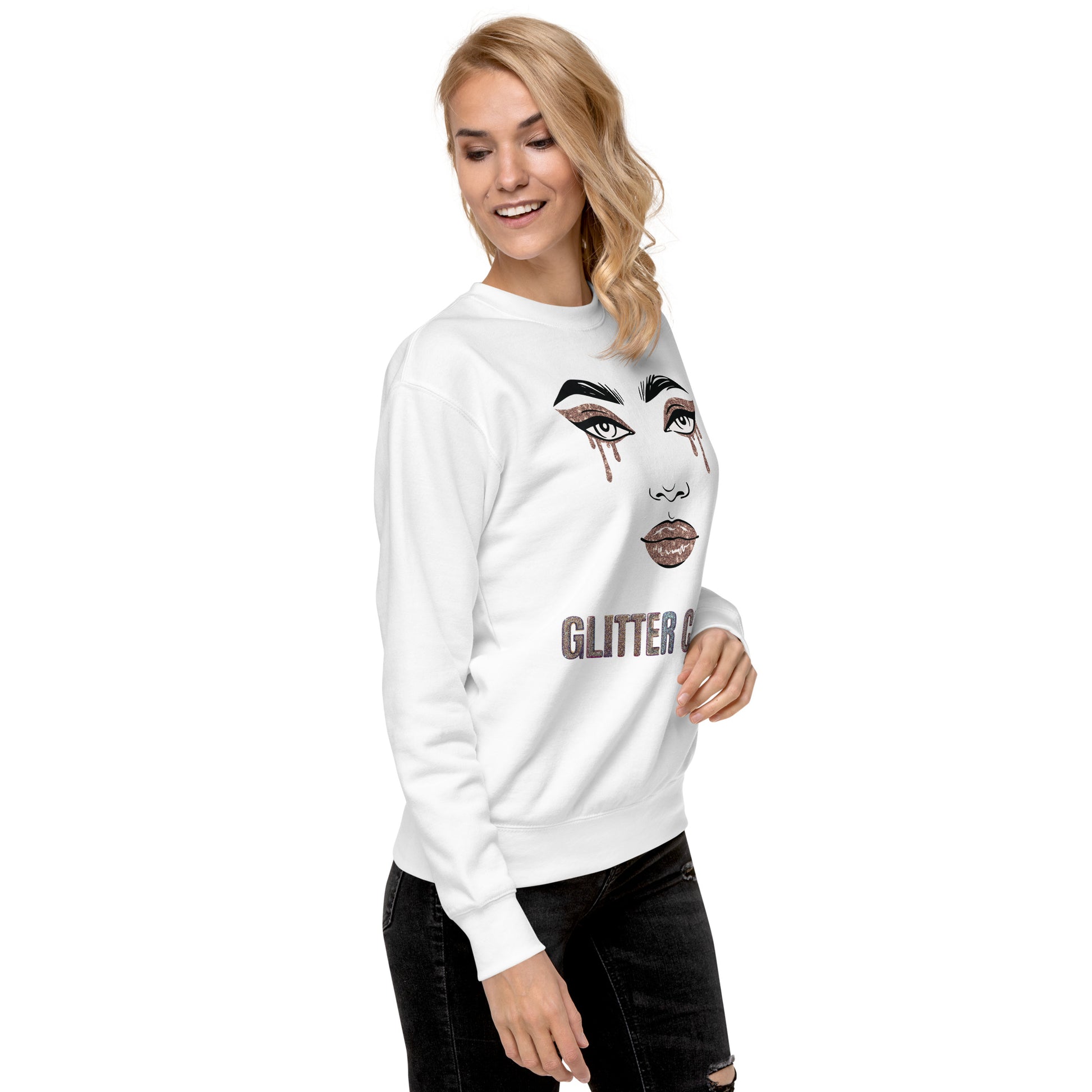 Glitter Cries Women's Fleece Sweatshirt - FLAKOUT