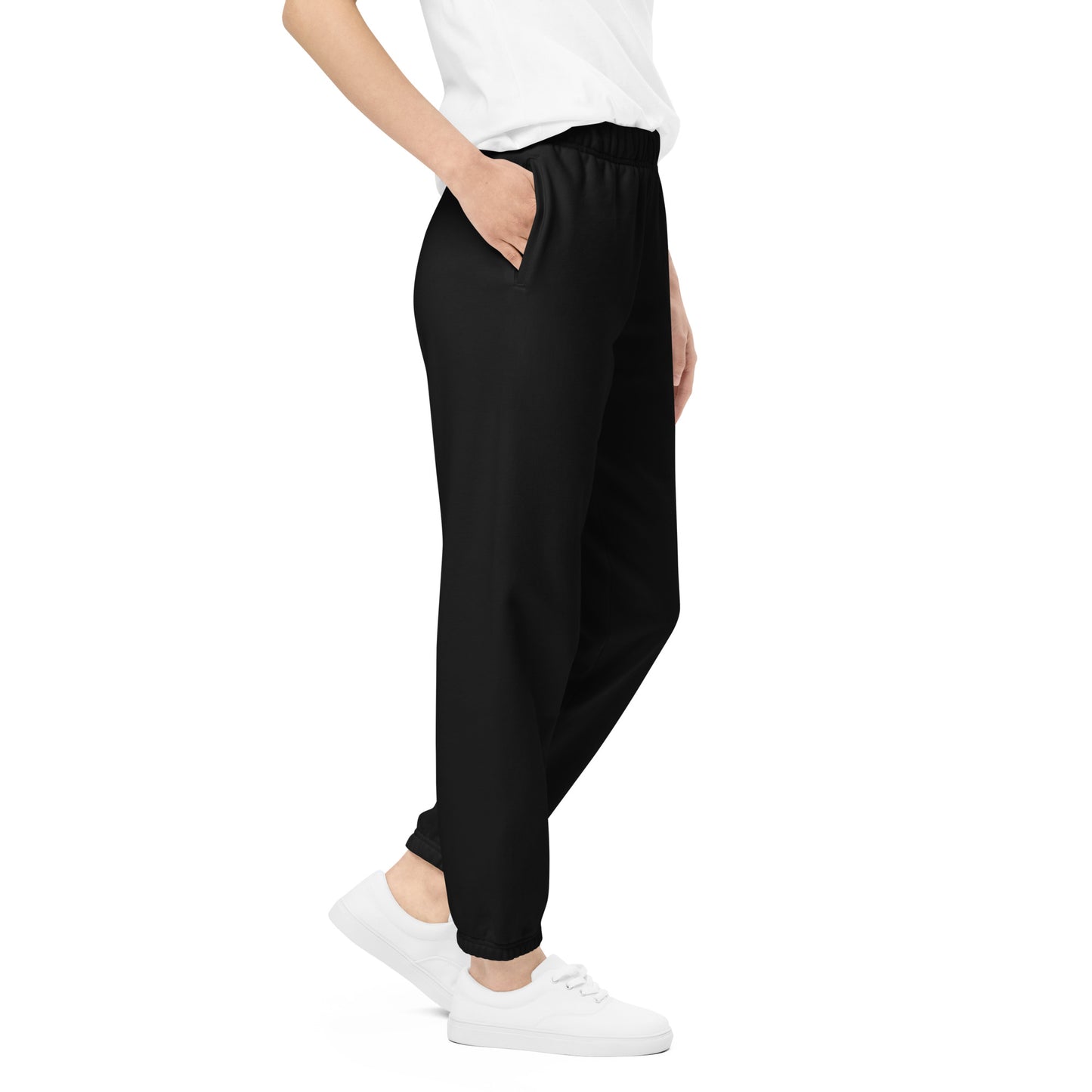 Plain Comfort Sweatpants Logo On Left Leg - FLAKOUT