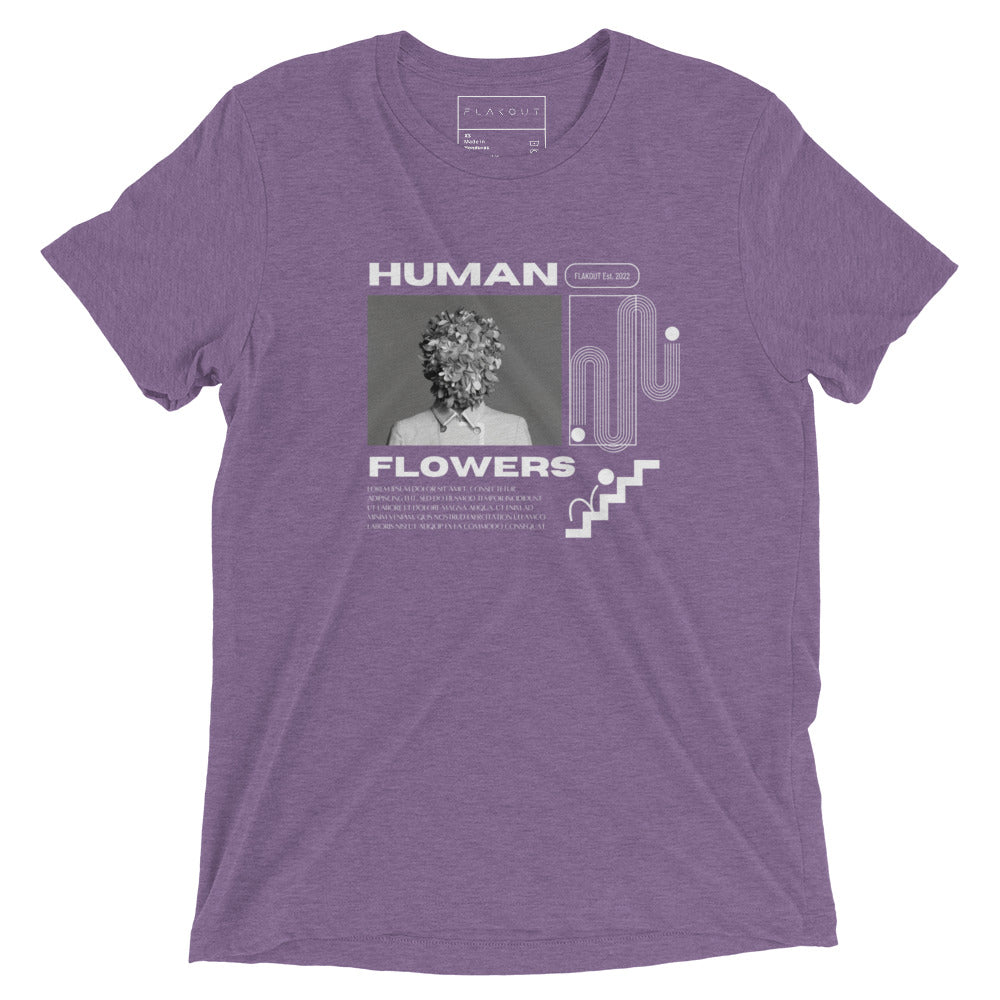 Human Flowers Floral Blooming T-shirt - FLAKOUT