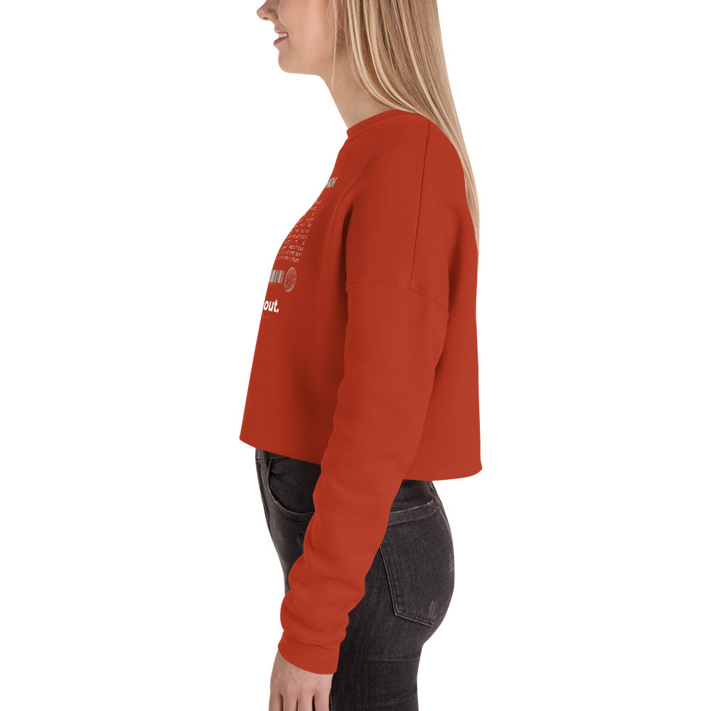 Fly High Voyager Women's Crop Sweatshirt - Brick - FLAKOUT