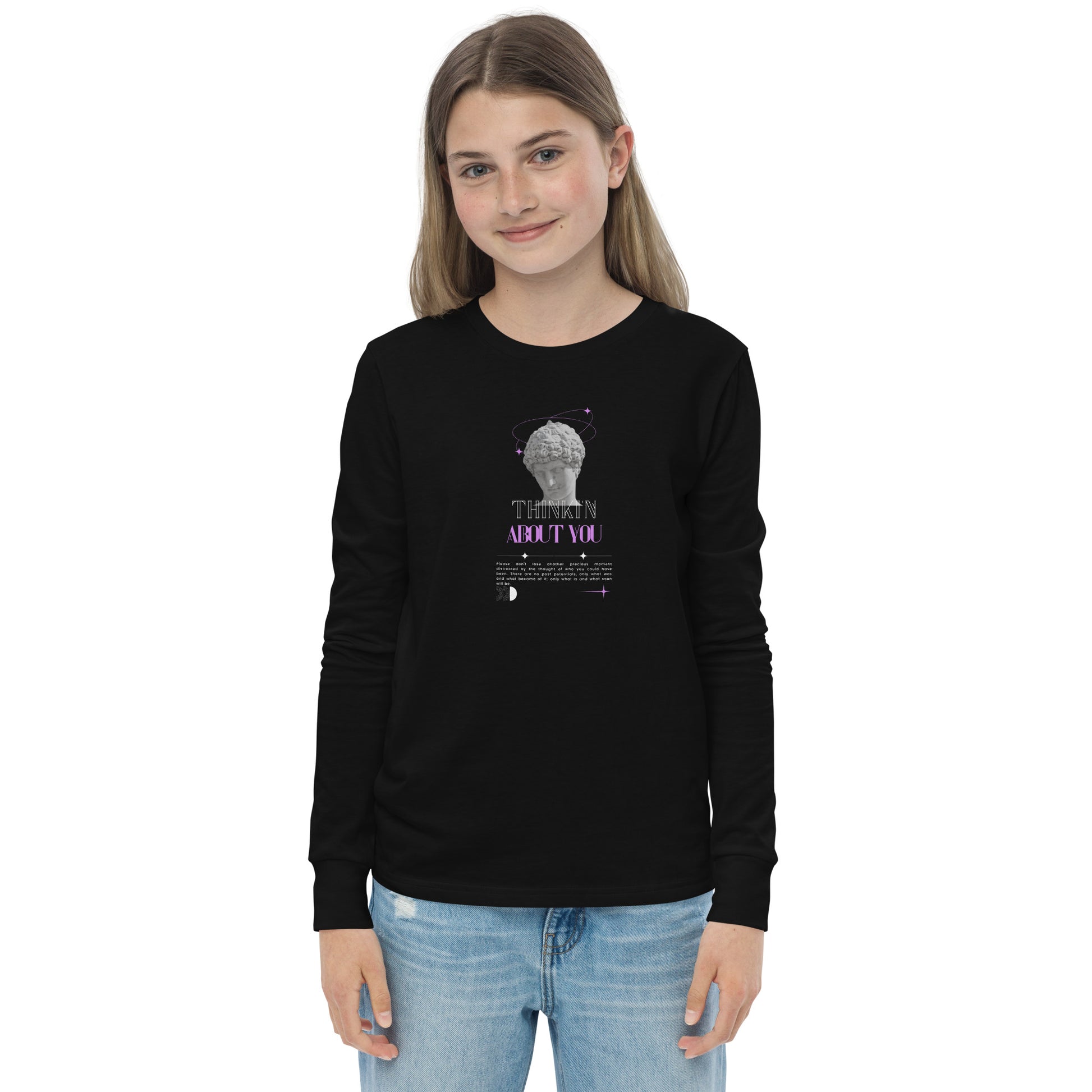 Mindfully Thinki'n About You Kid's Long Sleeve Shirt - FLAKOUT