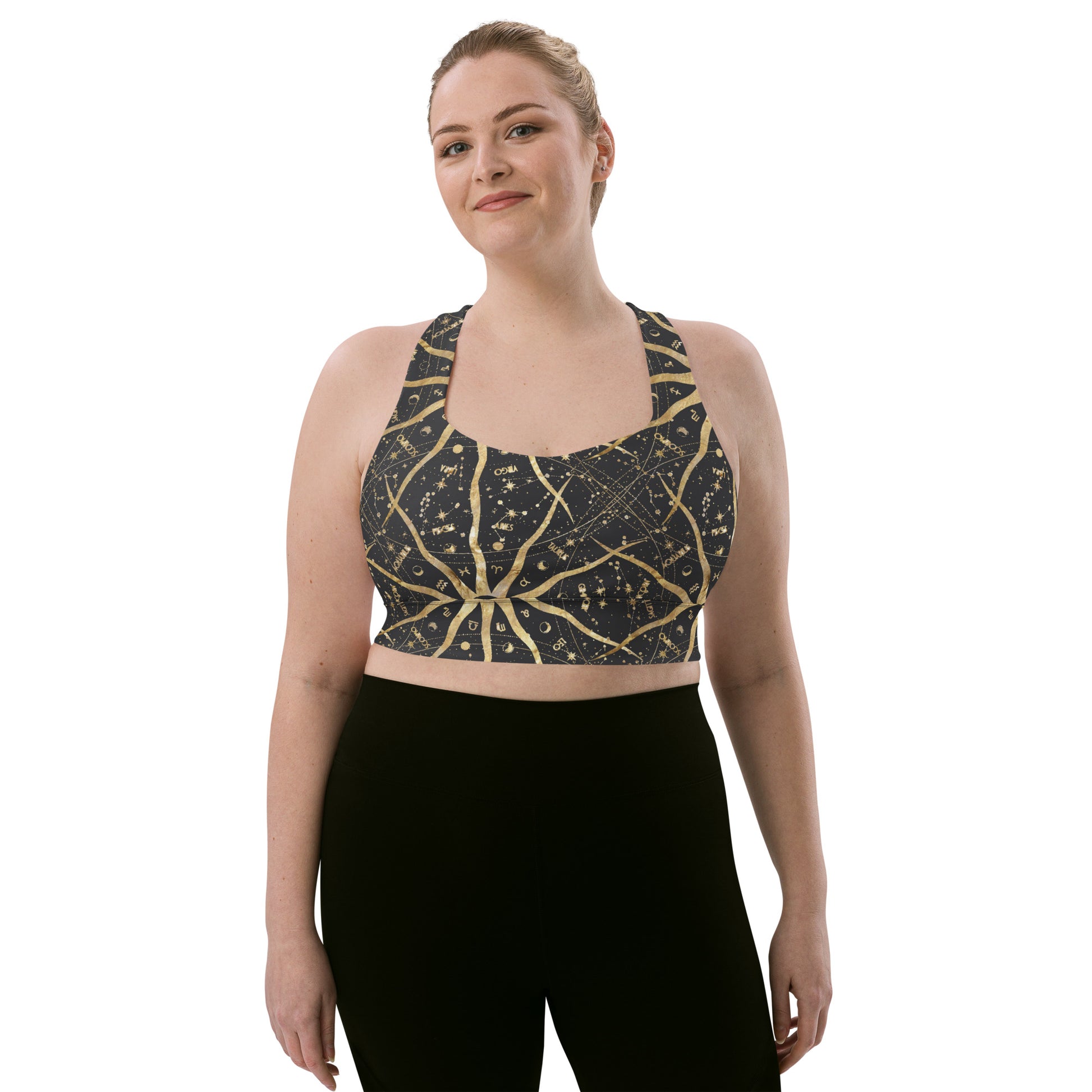 Women's Longline Sports Bra Ancient Sun - FLAKOUT