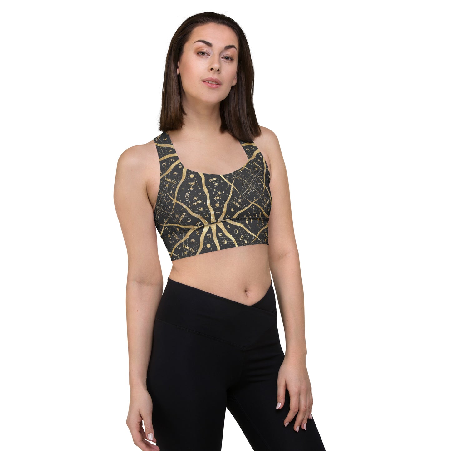 Women's Longline Sports Bra Ancient Sun - FLAKOUT