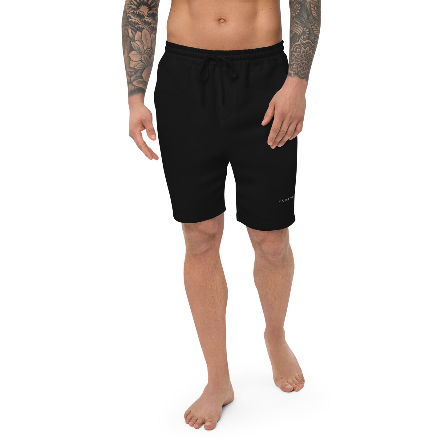 Men's Fleece Shorts Embroidered Logo - FLAKOUT